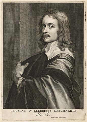 ANTHONY VAN DYCK Collection of approximately 165 portrait etchings and engravings from Icones Principum Virorum Doctorum and other seri